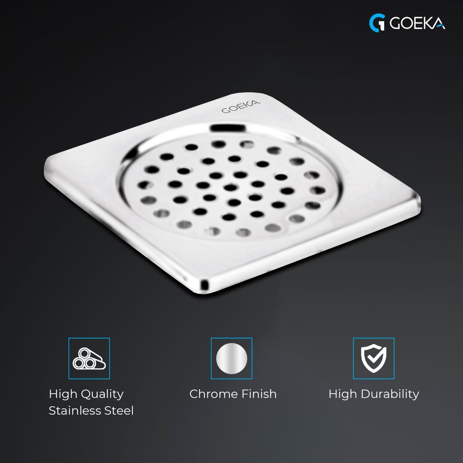 GOEKA SS 304 Square Shape Grating lock grating floor drain