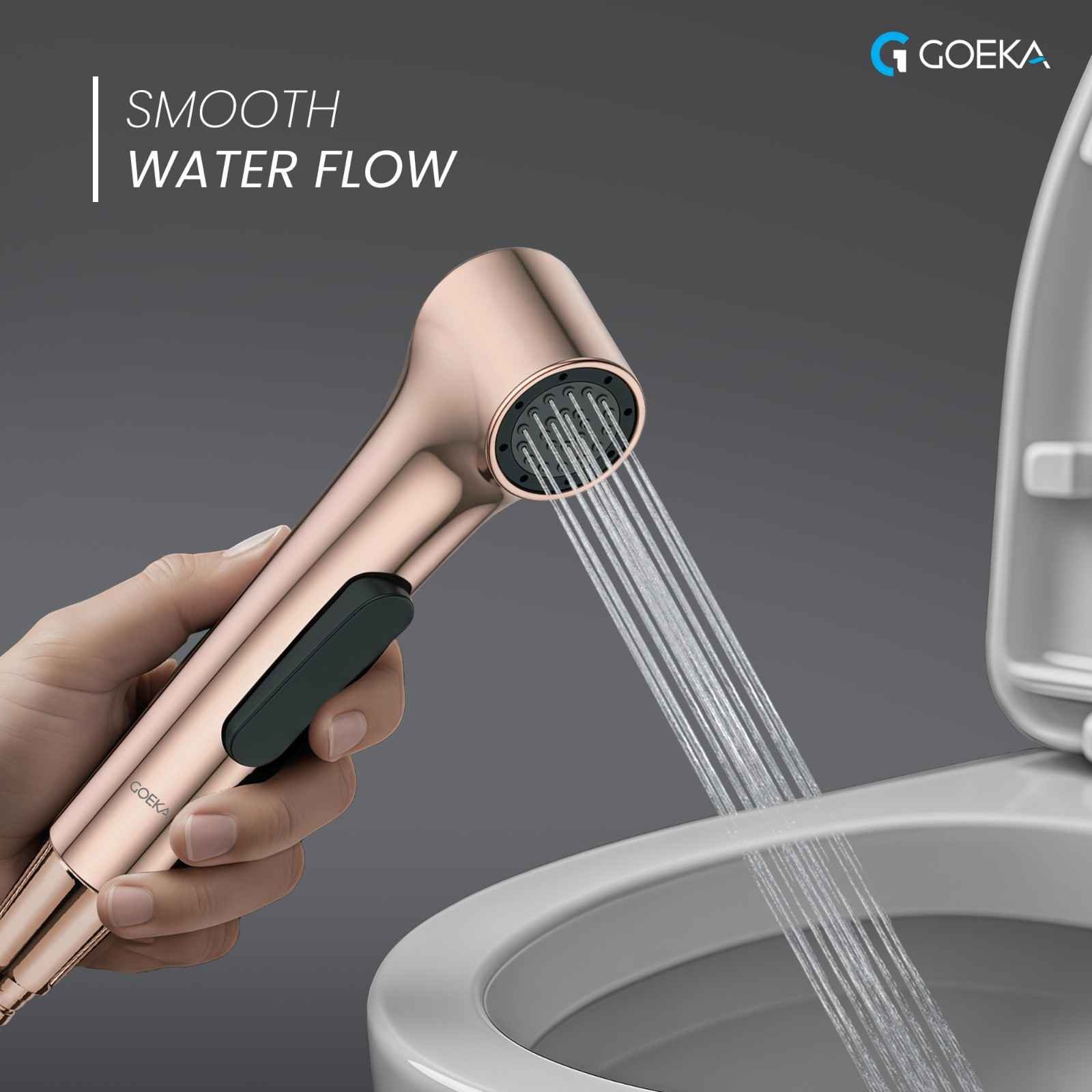 Luxury bathroom health faucet with flexible steel hose