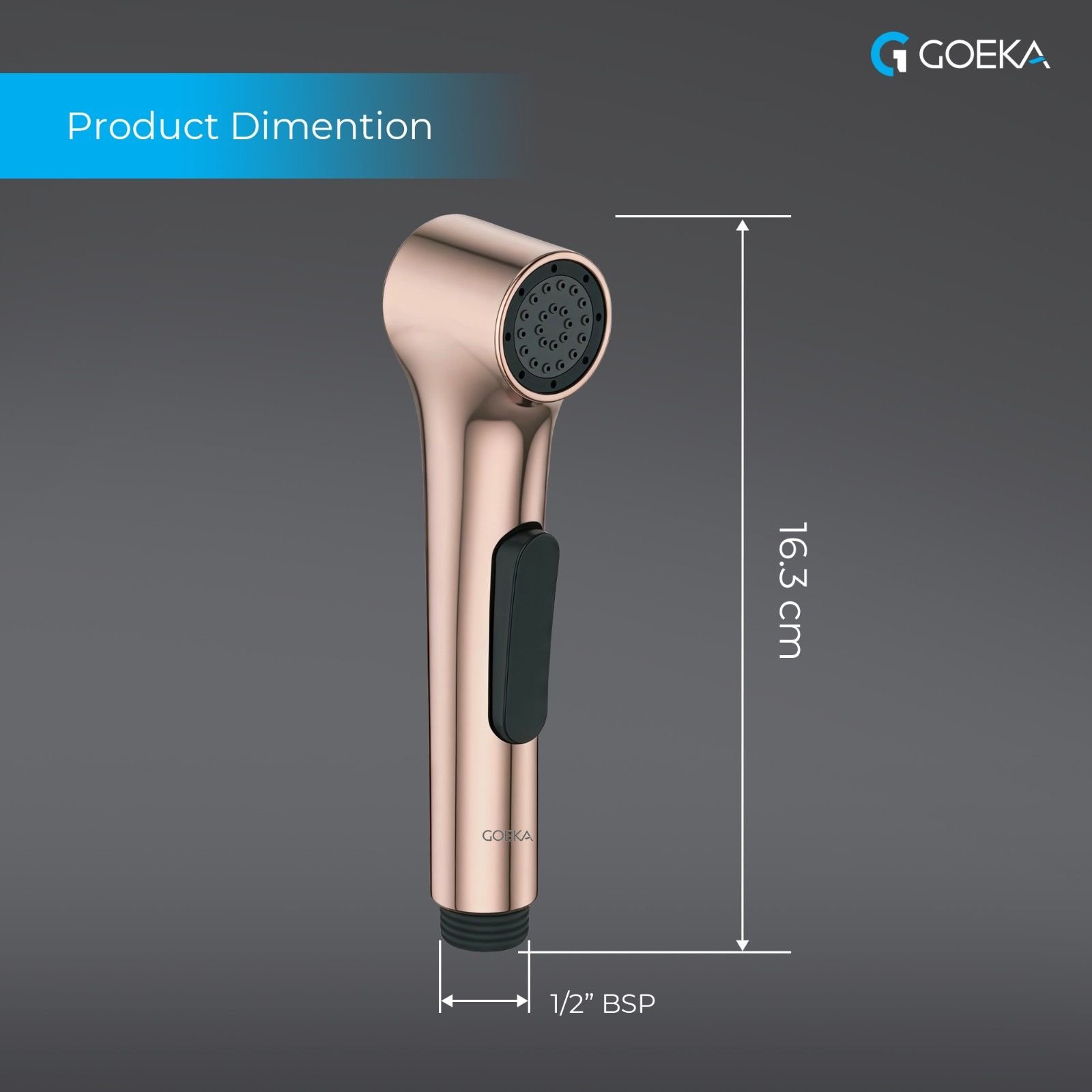 Wall-mounted health faucet with rust-resistant hose