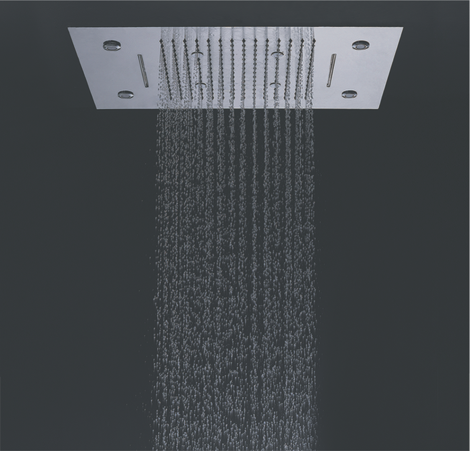 LED CEILING RAIN SHOWER 3 FUNCTION 8272 Chrome (600mm x 400mm)