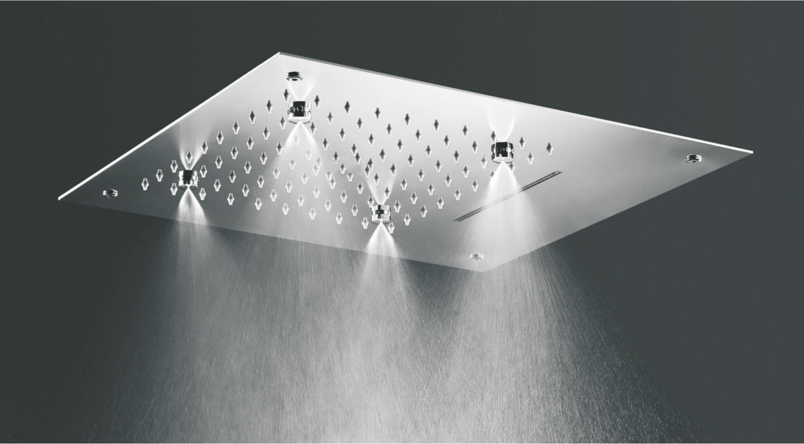 CEILING RAIN SHOWERS SS 304 THREE FUNCTION 8280 BG (400mm X 450mm)