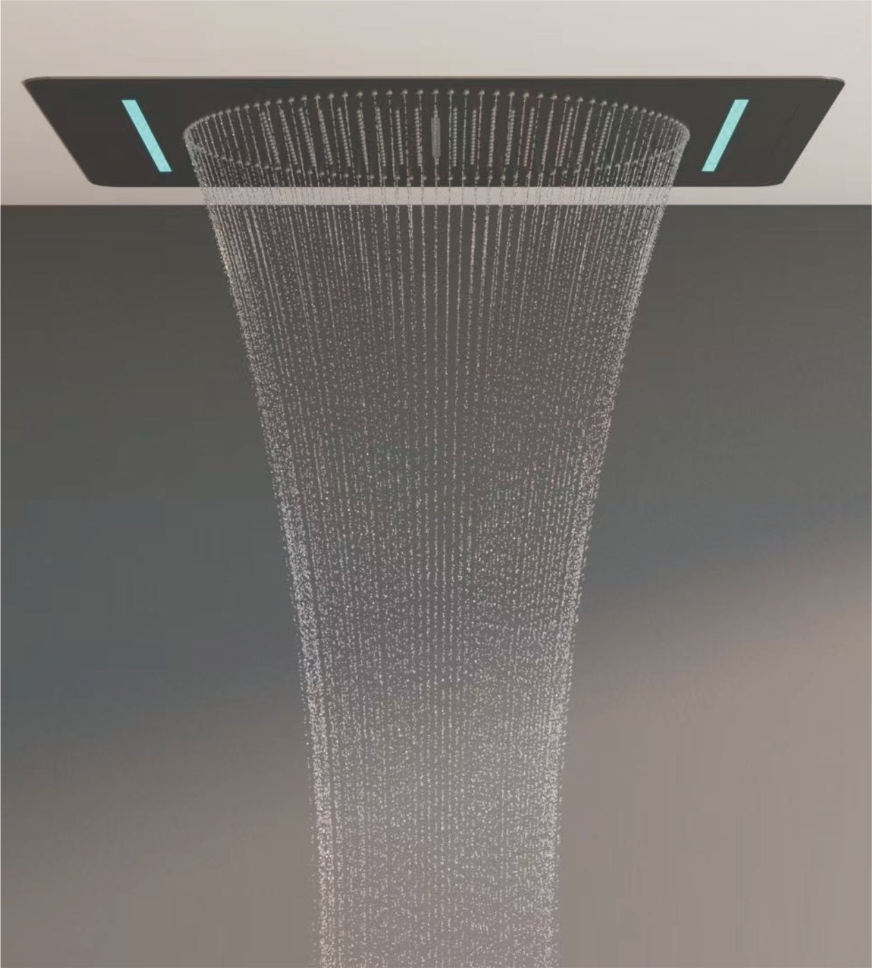 LED CEILING RAIN SHOWER (3 FUNCTION) 8281 Chrome (590mm x 480mm)