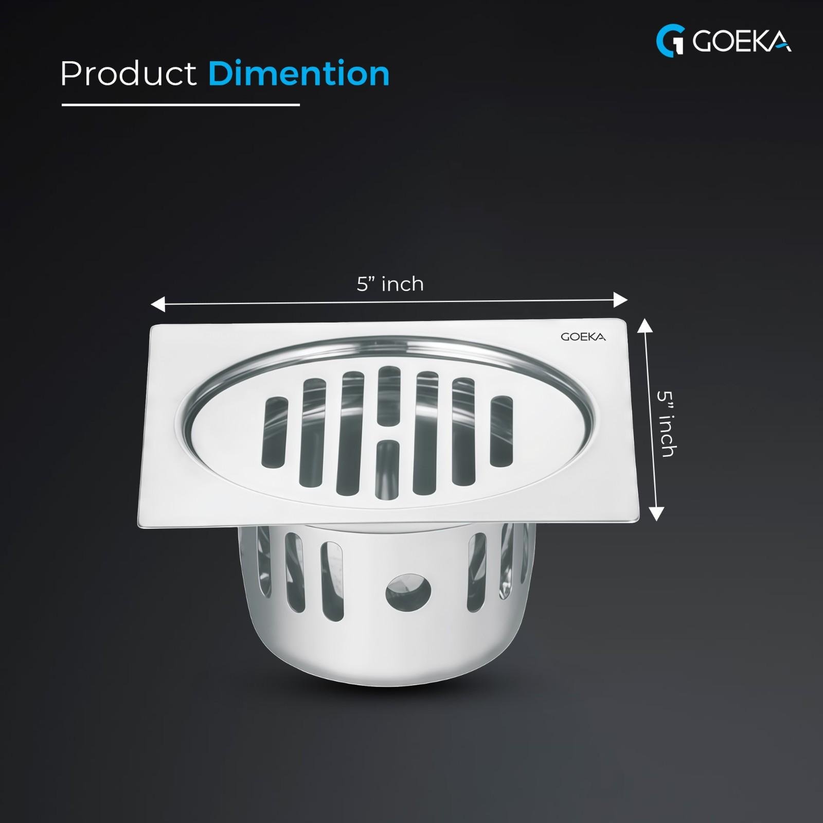 GOEKA SS 304 Floor Drain | Modern Drain Jali