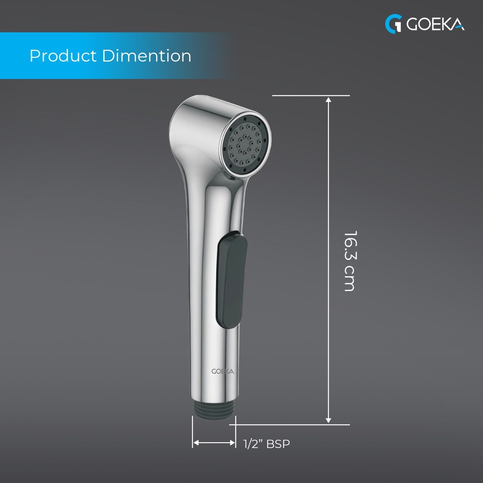 Healtth faucet Set with Chrome Finish