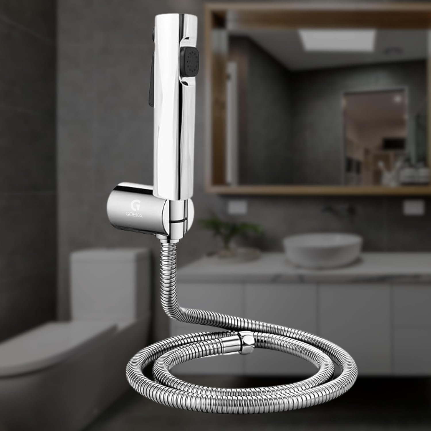 brass health faucet with stainless steel tube