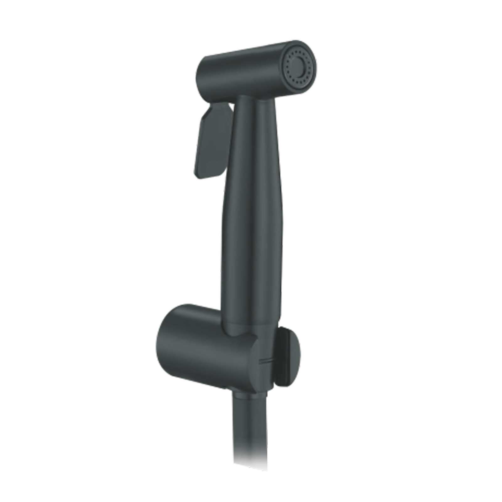 mini brass health faucet glossy black finish