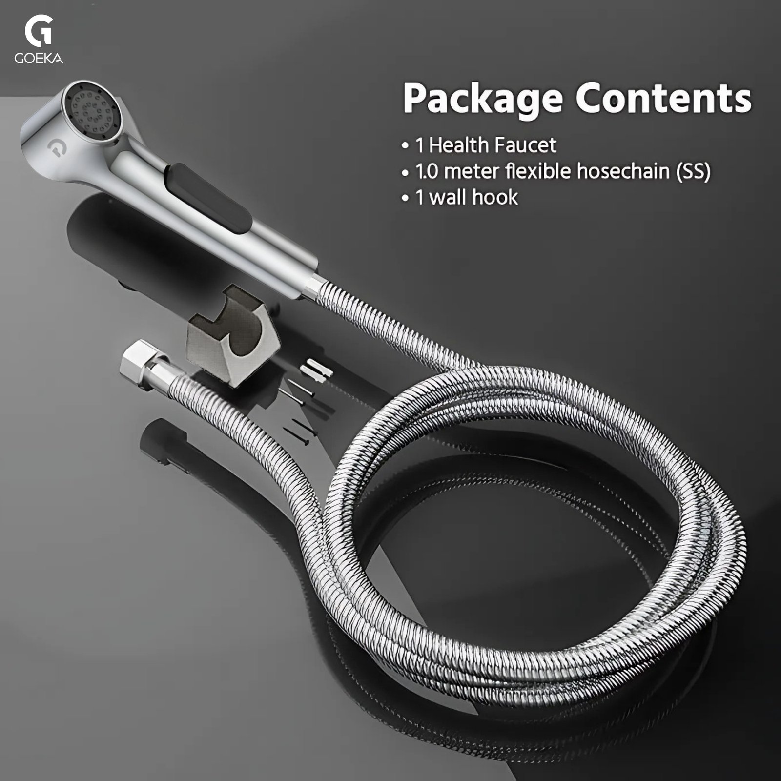 health faucet handheld bidet sprayer abs health faucet chrome finish bidet toilet jet spray leak-proof bidet flexible bidet tube high pressure bidet soft flow bidet bidet sprayer only gun