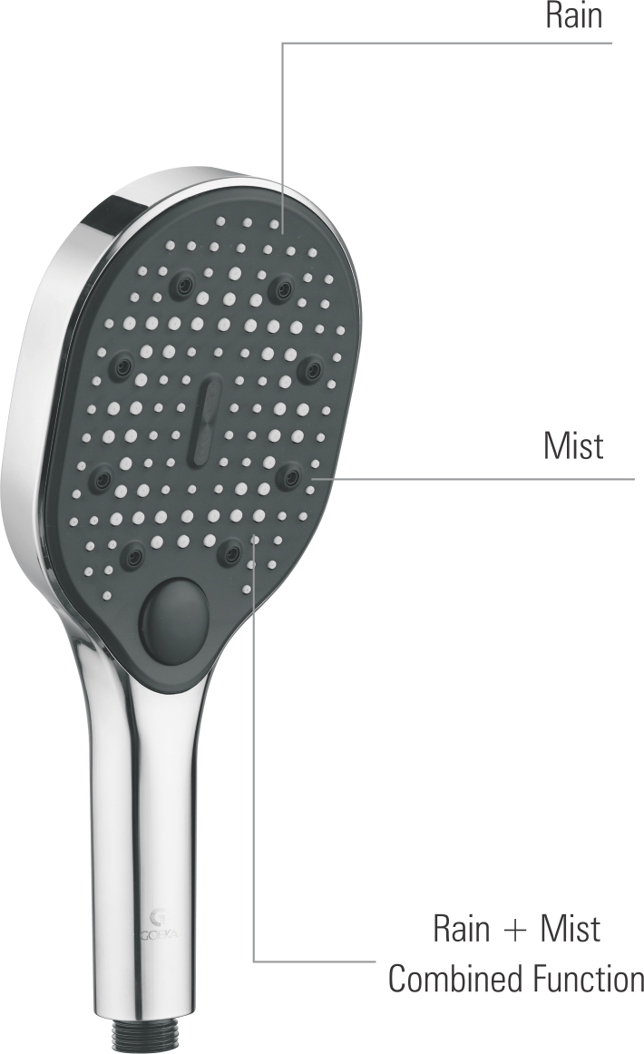 Optus Hand Shower with 1.5mm SS Tube & Hoo HS-804