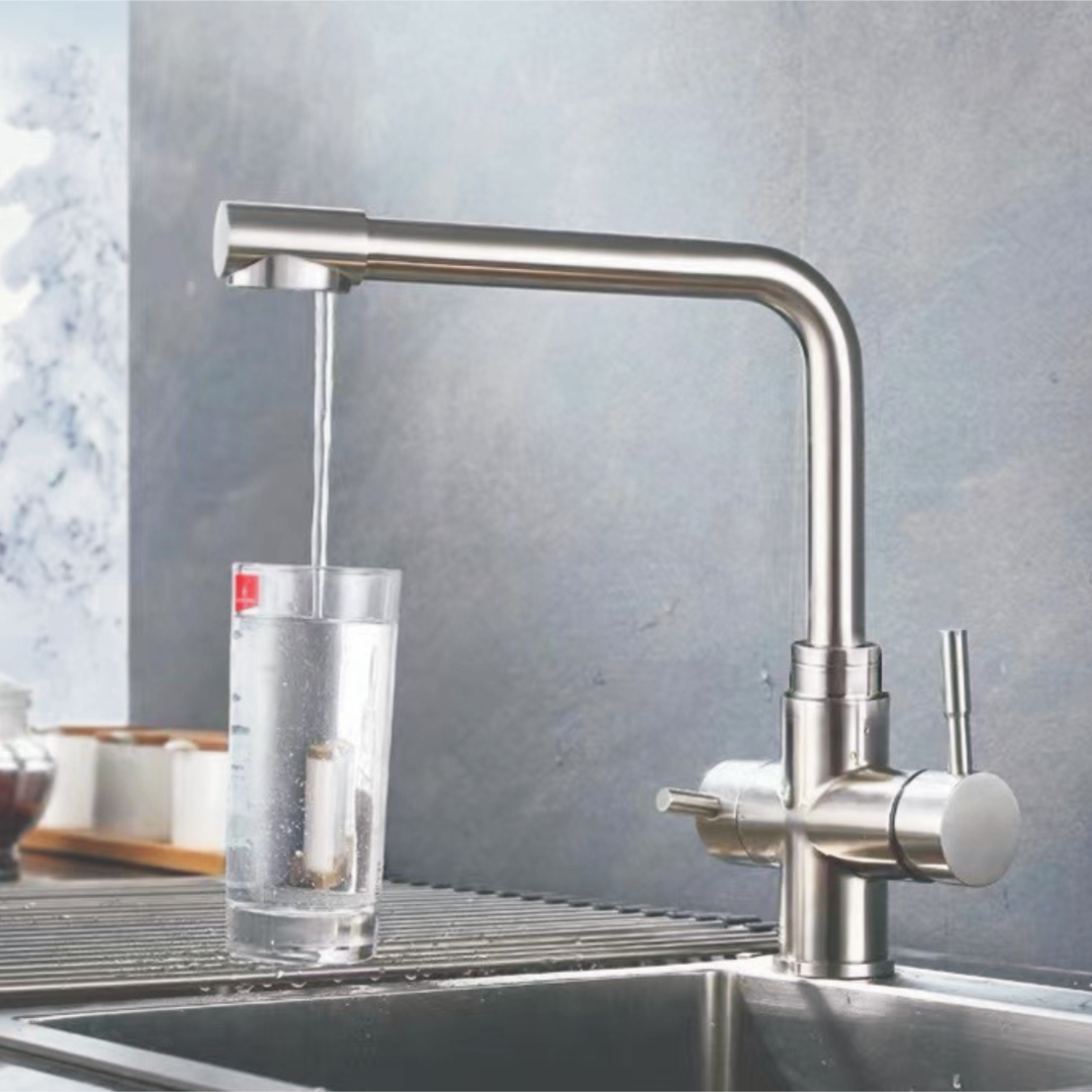 Kitchen Sink Mixer with Built-in RO Tap Function Matt Finish  KM-03