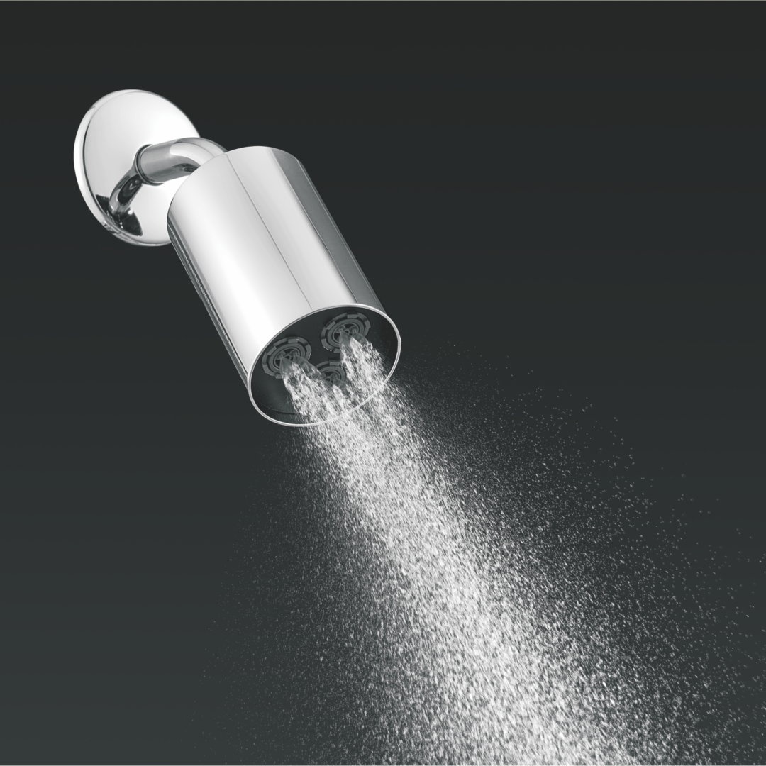 Barrel Shower Mist Function with Brass Shower Arm & Flange Chrome Finish RF-402