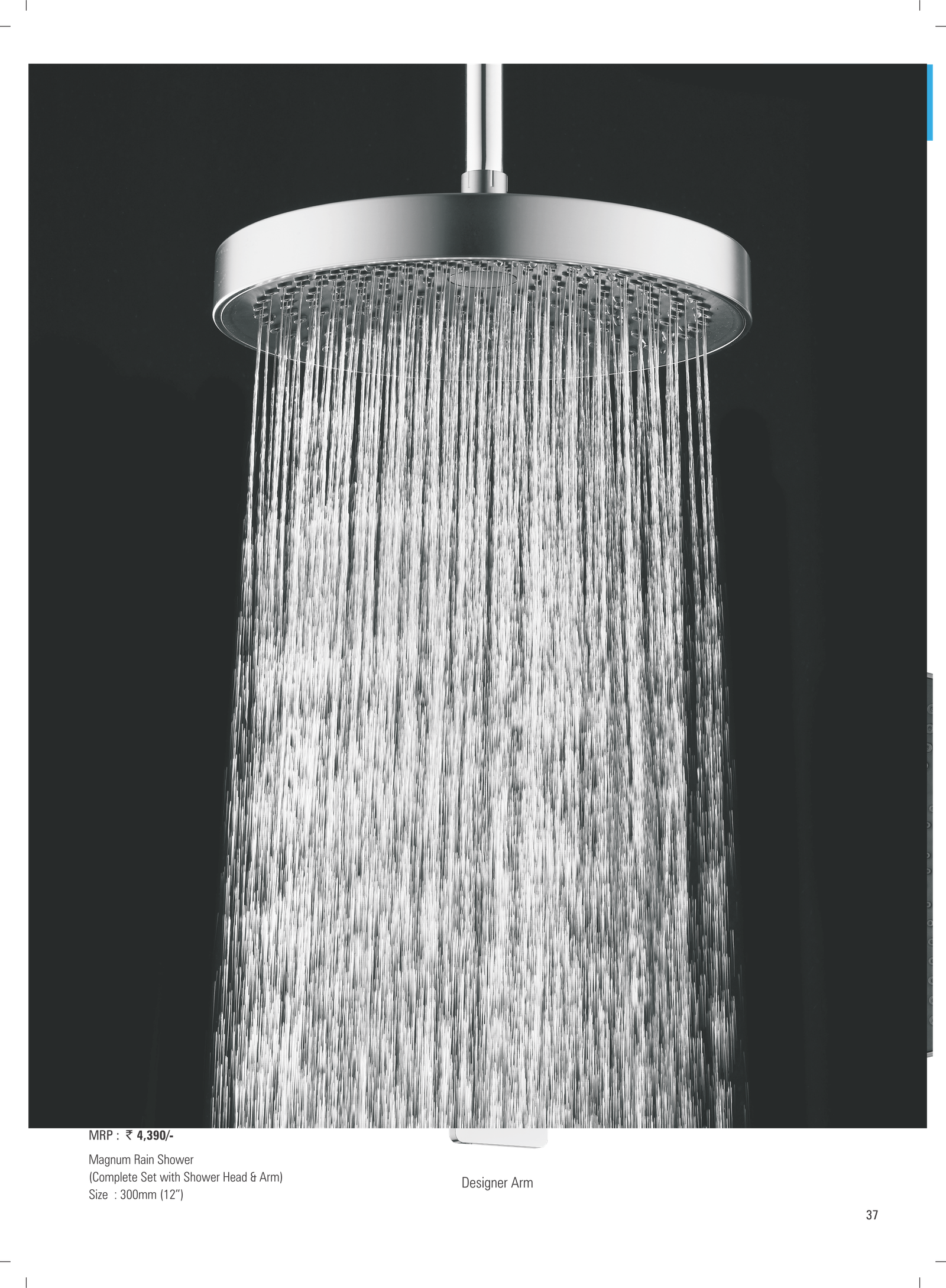 Magnum Rain Shower (Complete Set with Shower Head & Arm) RF-903 (300mm)