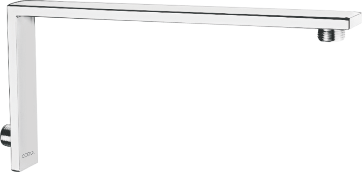 GOEKA 12 Inch High Rise SS 304 Shower Arm | Vertical Stainless Steel Shower Pipe | Strong & Rust Proof Design