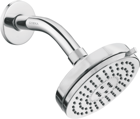 Jak Air Multi Flow Shower 3 Function  with 6” SS 304 Arm & Flange SH-2061 S (105mm)