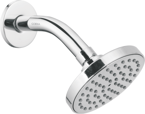 Round CP Shower Air effect with 6” SS 304 Arm & Flange  SH-2081 S (100mm)