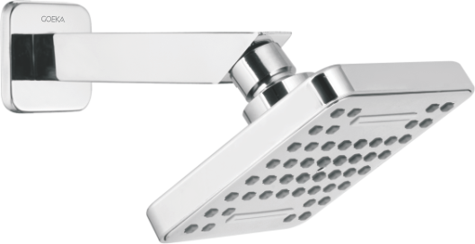 Qubix Waterfall Shower CP 2 Function  with 6” SS 304 Arm & Flange  SH-403 S (100mm)