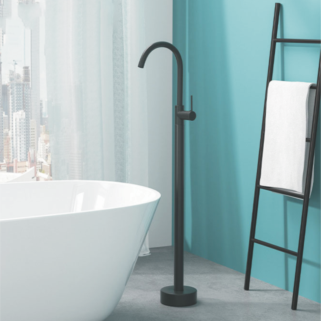 Floor Mounting Mixer for Free Standing Basin/Bath Tub SL-1002 B