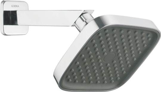 Cubix Shower with 6” SS 304 Arm & Flange SQ-600 S (120mm x 120mm)