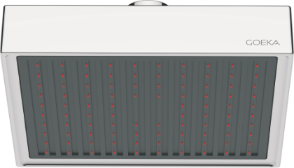 GOEKA Liner Rain Shower 6”x6” ABS Body | Rubbit Cleaning Technology | 150mm Shower Head