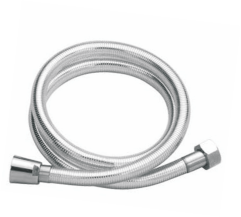 GOEKA PVC (C.P) Shower Tube 1 Mtr | Chrome Plated Flexible Hose | Lightweight | Leak Proof & Easy to Install