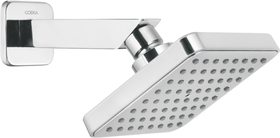 Cuba Shower CP (Air Effect) with 6” SS 304 Arm & Flange  SH-402 S (100mm)