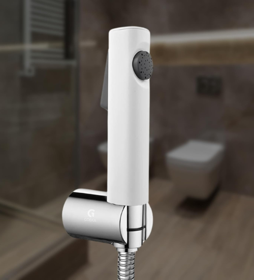 White Finish Health Faucet  Only Gun