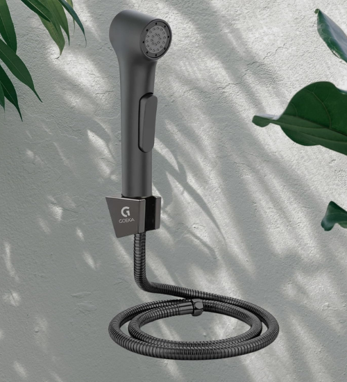 Black Finish Health Faucet with 1M SS Tube