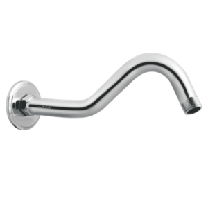 J Type Shower Arm SS 304 Brass Thread Curved Design GOEKA