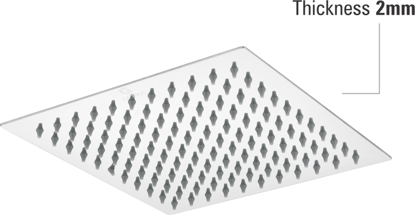 Ultra Slim (SS 304) Y-2041 Chrome (250x250mm )