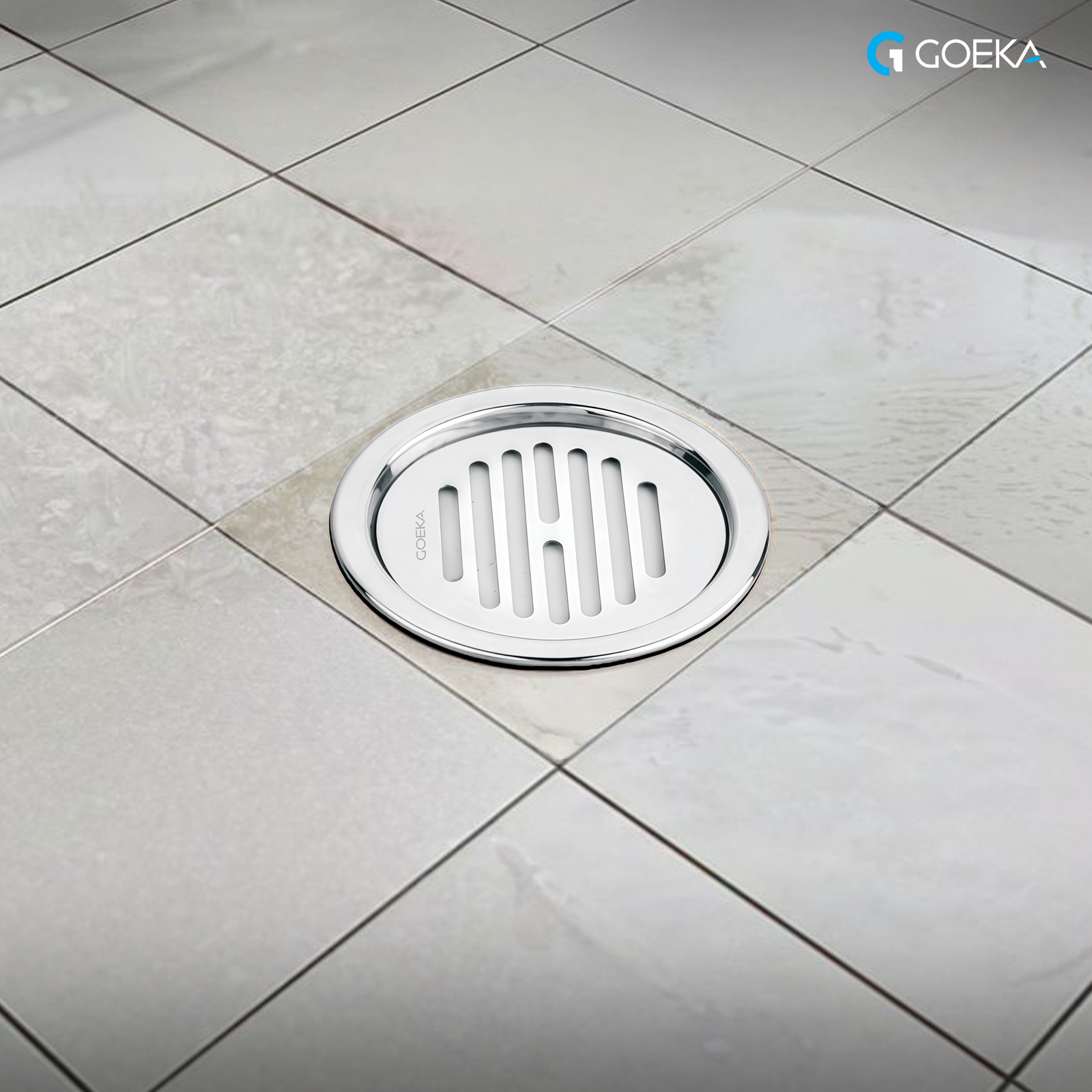 GOEKA square floor grating SS 304 bathroom floor drain