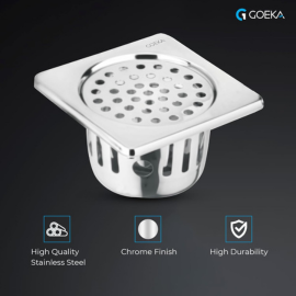 Bathroom & Kitchen Floor Trap Jali | Odor & Insect Blocker Drain Cover
