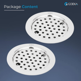Floor Drain Jali 5 Inch | 304 Grade Stainless Steel Bathroom Grating